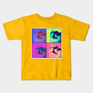 Pop Art Tabby Cat Kids T-Shirt